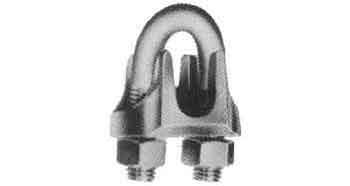 WIRE ROPE CLIP 11mm STEEL ZINC PLATED, Price for 1, IMPA 230851, ISSA 4314706, Weight 0.07Kg HS Code:  73269098 Origin:  CHINA