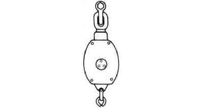 WOODEN BLOCK 3-SHEAVES 8" 20mm SWIVEL EYE+ACCESSORIES, Price for 1, IMPA 231721, ISSA , Weight 10.20Kg HS Code:  84835080 Origin:  CHINA