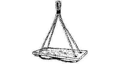 Boatwain chair incl rope, Price per PCS, IMPA 232121, HS Code 44071000, Origin NL, Weight 3.60Kg