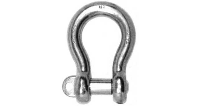 SCREW PIN BOW SHACKLE 12x12x24mm  STAINLESS STEEL, Price for 1, IMPA 233604, ISSA 4310126, Weight 0.21Kg HS Code:  73269098 Origin:  CHINA