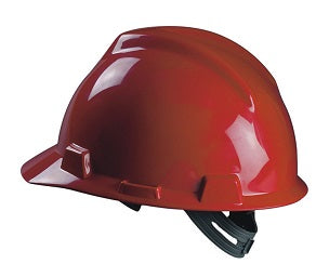 Climax 5-RS, Red Safety Helmet, HDPE, manualy adjustable 6 point suspension, EN397 / EN50365, IMPA 310105, Price Per PCE, HS-Code 6506101000, Origin ES, IMPA 310103, Weight 0.32Kg, Climax, Quality B