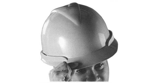 MSA V-Gard 520 White Safety Helmet with Fas-Trac suspension, EN397, non-vented, IMPA 310202, Price Per PCE, HS-Code 6506101000, Origin US, IMPA 310202, Weight 0.386Kg, MSA, Quality A