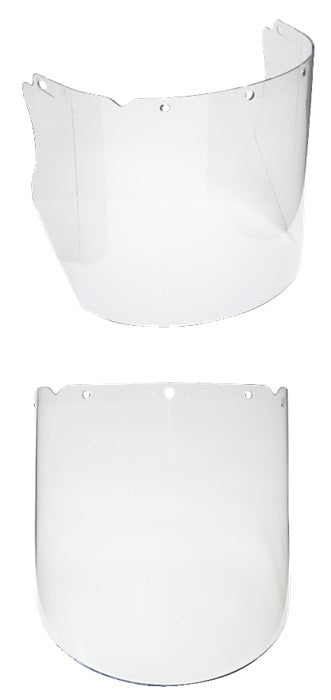 MSA V-gard transparant visor for chemicals, 2,5 mm thick, 203 mm long, 10115855, IMPA 310548, Price Per PCE, HS-Code 6506101000, Origin US, IMPA 310548, Weight 0.253Kg, MSA, Quality A
