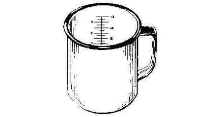 Graduated drinking vessel, Price Per pc, IMPA 330241, 330242 , Weight: 0.01Kg, HS Code 69119000, Origin NL