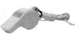 LIFEBOAT WHISTLE PLASTIC WITHOUT CORD, Price for 1, IMPA 331175, ISSA 4702101, Weight 0.01Kg HS Code:  92089000 Origin:  ITALY