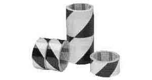 HAZARD WARNING REFLECTIVE TAPE 90 MM 10 MTR BLACK/YELLOW , Price per PIECE , Country Of Origin : CN , HS Code: 39191019 , Net Weight: 0.1 , IMPA - 331192 - ISSA