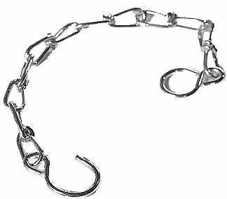 CHAIN & S-HOOK 30 CM STEEL , Price per PIECE , Country Of Origin : CN , HS Code: 74199990 , Net Weight: 0.02 , IMPA - 333426 - ISSA  - 4767901