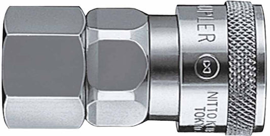 NITTO 20SF (1/4"), Quick-Connect Coupler, Stainless steel, IMPA 351421, Price Per PCE, HS-Code 7326200090, Origin JP, IMPA 351421, Weight 0.096Kg, Nitto Kohki, Quality A