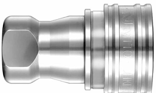 NITTO 1S (1/8") Quick-Connect Coupler, Double End Shut Off, Stainless steel, IMPA 351521, Price Per PCE, HS-Code 7326200090, Origin JP, IMPA 351521, Weight 0.08Kg, Nitto Kohki, Quality A