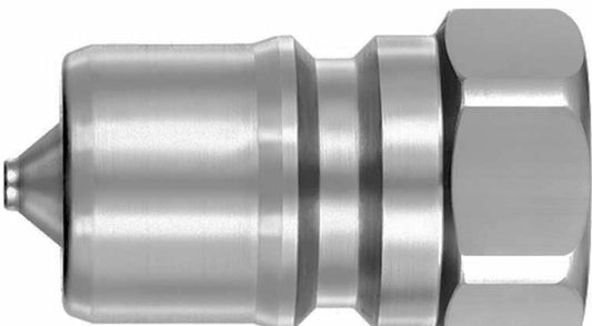 NITTO 2P (1/4") Quick-Connect Coupler, Double End Shut Off, Stainless steel, IMPA 351552, Price Per PCE, HS-Code 7326200090, Origin JP, IMPA 351552, Weight 0.035Kg, Nitto Kohki, Quality A