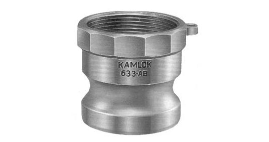 Camlock Coupling Type A, Diameter 25 mm (1"), Brass, IMPA 351717, Price Per PCE, HS-Code 7419809099, Origin CN, IMPA 351717, Weight 0.116Kg, TETRA, Quality B