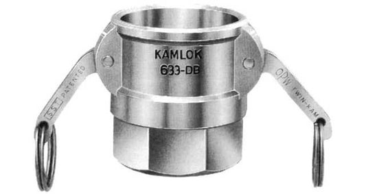 Camlock Coupling Type D, Diameter 75 mm (3"), Stainless steel, IMPA 351838, Price Per PCE, HS-Code 7326200090, Origin CN, IMPA 351838, Weight 1.514Kg, TETRA, Quality B