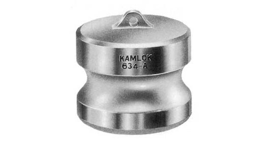 Camlock Coupling Dust Plug, Diameter 100 mm (4"), Aluminium, IMPA 351958, Price Per PCE, HS-Code 7609000090, Origin CN, IMPA 351958, Weight 0.5Kg, TETRA, Quality B