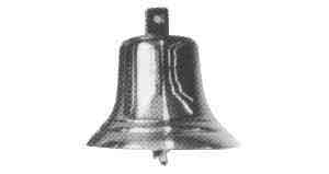 Anchorbell c/w bracket 30cm, Price Per pc, IMPA 370102, Weight: 10Kg, HS Code 74199990, Origin IT