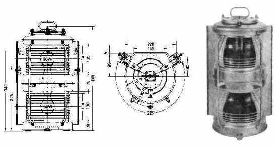 ANCHOR LIGHT WHITE A-2 SINGLE, POLYCARBONATE LENS C, Price Per PCE, IMPA 370446, ISSA , KERGER NR. - EC Nr - Kloska2 , Origin CN, HS CODE 94054031