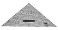 Portland Protractor - Navigational Triangle 310mm, Price Per pc, IMPA 371008, Weight: 0.2Kg, HS Code 90178090, Origin CN