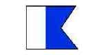 FLAG SIGNALING A, LETTER 100X120CM BUNTING, IMPA 371511, Price per SHT