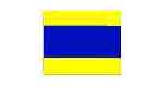 FLAG SIGNALING D, LETTER 100X120CM BUNTING, IMPA 371514, Price per SHT