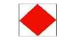 FLAG SIGNALING F, LETTER 100X120CM BUNTING, IMPA 371516, Price per SHT