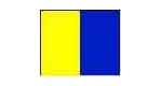 FLAG SIGNALING K, LETTER 100X120CM BUNTING, IMPA 371521, Price per SHT