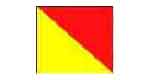 FLAG SIGNALING O, LETTER 100X120CM , IMPA 371525, Price per SHT