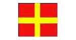 FLAG SIGNALING R, LETTER 100X120CM BUNTING, IMPA 371528, Price per SHT