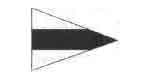 FLAG SIGNAL THIRD SUBSTITUTE, 100X120CM, IMPA 371558, Price per SHT
