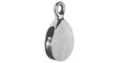 SIGNAL HALYARD BLOCK 30mm CHROME  WITH NYLON SHEAVE, Price for 1, IMPA 371586, ISSA , Weight 0.08Kg HS Code:  84835080 Origin:  CHINA