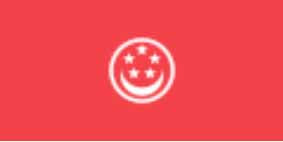 FLAG SINGAPORE, ENSIGN FLAG 100X150CM BUNTING, IMPA 371943, Price per SHT