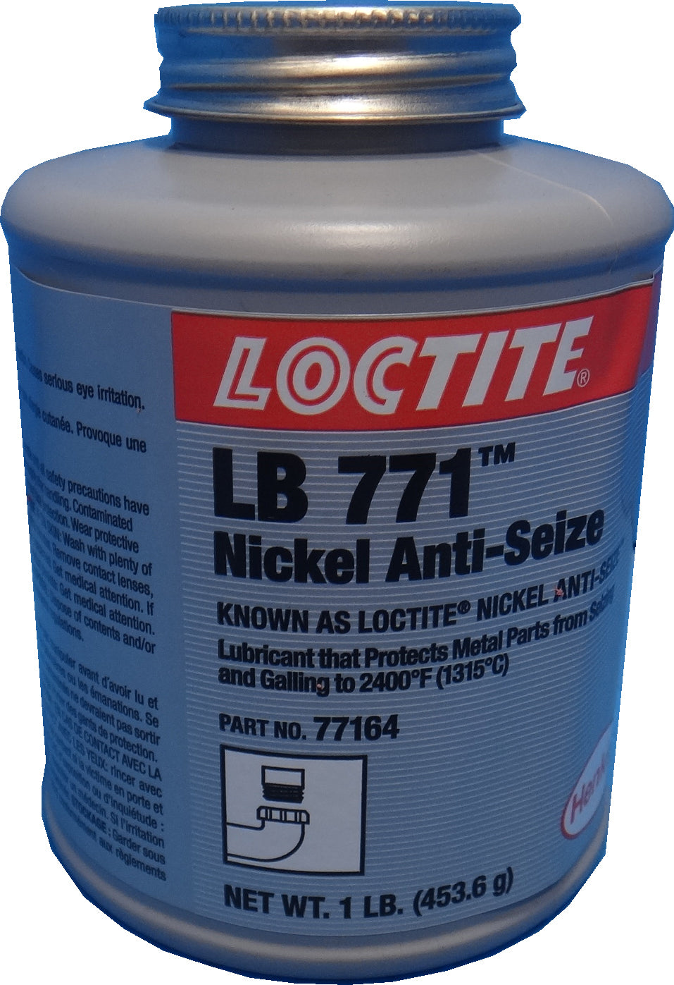 ANTI-SEIZE NICKEL COMPOUND tin 500 gramSPANJAARD, Price for 1, IMPA 450682, ISSA , Weight 0.50Kg HS Code:  34039900 Origin:  SOUTH AFRICA