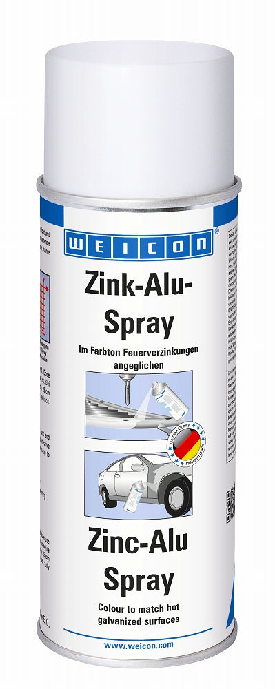 AEROSOL PRODUCTS ZINC-ALU SPRAY 400 ML WEICON , Price per PIECE , Country Of Origin : DE , HS Code: 32081090 , Net Weight: 0.295 , IMPA - 450810 - ISSA