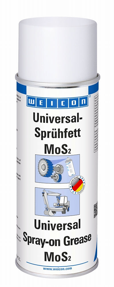 LUBRICATING MOS2 UNIVERSAL SPRAY GREASE 400 ML WEICON , Price per PIECE , Country Of Origin : DE , HS Code: 34039900 , Net Weight: 0.267 , IMPA - 450834 - ISSA  - 5340251