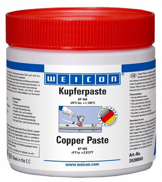 COPPER PASTE KP 450 450 GR WEICON , Price per PIECE , Country Of Origin : DE , HS Code: 27101999 , Net Weight: 0.45 , IMPA - 450889 - 450890 - ISSA