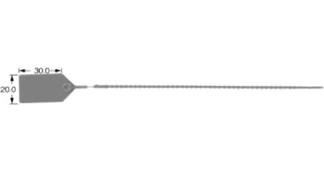 Security seals Pulltight 380 mm numbered - set a 100 Blue, Price Per set , IMPA 471782, Weight: 2Kg, HS Code 39235090, Origin CN