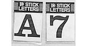 Self adhesive character - 50 mm black vinyl "U", Price Per pc, IMPA 473281, Weight: 0.003Kg, HS Code 39181090, Origin GR
