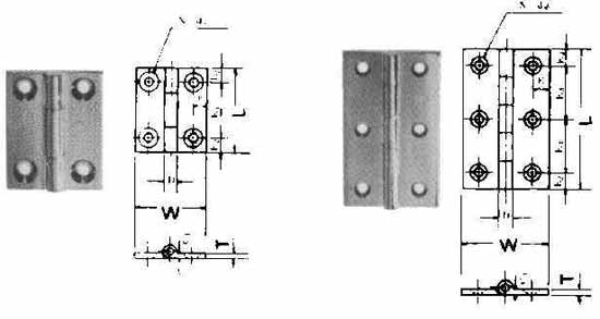 BUTT HINGE 30x20mm BRASS, Price for 1, IMPA 490401, ISSA 3712001, Weight 0.01Kg HS Code:  83021000 Origin:  CHINA