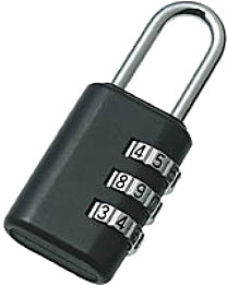 COMBINATION PADLOCK BRASS 30mm  3-digit, Price for 1, IMPA 490563, ISSA 3723000, Weight 0.13Kg HS Code:  83011000 Origin:  CHINA