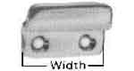 MIRROR CLIP SET 4 PIECES , Price per PAIR , Country Of Origin : NL , HS Code: 73249000 , Net Weight: 0.028 , IMPA - 491111 - 491112 - ISSA