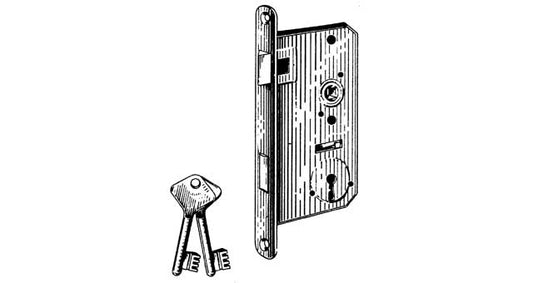MORTISE LOCK WITHOUT HANDLE BRASS (backset 55mm)  RIGHT, Price for 1, IMPA 492102, ISSA 3720001, Weight 0.88Kg HS Code:  83014019 Origin:  GERMANY