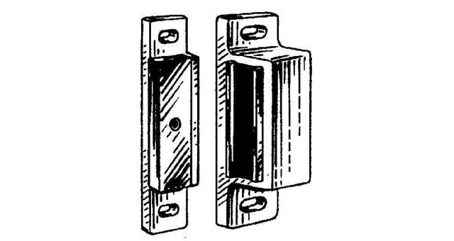 MAGNETIC CATCH PLASTIC, Price for 1, IMPA 492451, ISSA 3704201, Weight 0.04Kg HS Code:  83024200 Origin:  NETHERLANDS