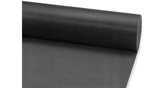 CORRUGATED RUBBER MATTING WIDE RIBBED 1000 MM 10 MTR 3 MM BLACK , Price per M2 , Country Of Origin : CN , HS Code: 40169100 , Net Weight: 9.57 , IMPA - 511083 - 511084 - 511093 - 511094 - 511095 - ISSA  - 7567003