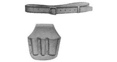 TOOL BELT LEATHER , Price for 1, IMPA 613691, ISSA , Weight 0.41Kg HS Code:  42033000 Origin:  NETHERLANDS