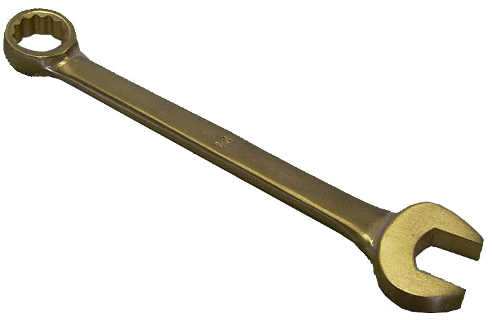 WRENCH OPEN & 12-POINT BOX 30mm  ALU-BRONZE  NON-SPARK, Price for 1, IMPA 615500, ISSA , Weight 0.51Kg HS Code:  82041100 Origin:  CHINA