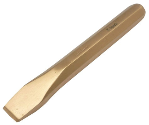 CHISEL COLD FLAT 200x19mm BRASS NON-SPARK, Price for 1, IMPA 615803, ISSA , Weight 0.38Kg HS Code:  82055980 Origin:  INDIA