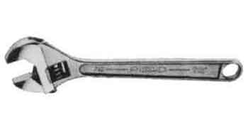 WRENCH ADJUSTABLE 200mm CHROMIUM PLATEDOHMEGA, Price for 1, IMPA 616503, ISSA 5750503, Weight 0.29Kg HS Code:  82041200 Origin:  SPAIN