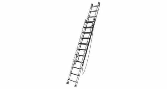 DOUBLE EXTENSION LADDER ALUMINIUM  Length 9,80 mtrs, Price for 1, IMPA 617115, ISSA 5719106, Weight 28.52Kg HS Code:  76109000 Origin:  NETHERLANDS