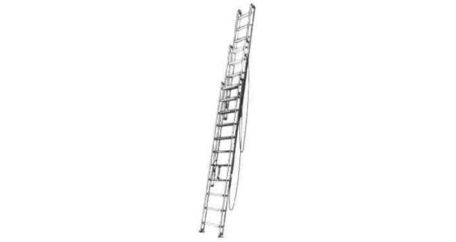 Triple extension ladder - 14,70mtr, Price per PCS, IMPA 617124, HS Code 76109000, Origin SLO, Weight 50.20Kg