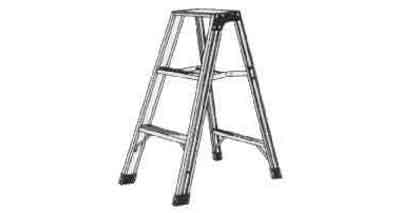 STEP LADDER WITH 4 STEPS NON-SLIP Length 1,2 mtrs, Price for 1, IMPA 617127, ISSA 5719302, Weight 3.61Kg HS Code:  76109000 Origin:  NETHERLANDS