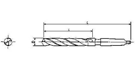TWIST DRILL HSS 18,5mm MORSE TAPER SHANK-No.2, Price for 1, IMPA 630318, ISSA 5900434, Weight 0.30Kg HS Code:  82075060 Origin:  CHINA