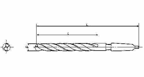 TWIST DRILL HSS 28,0x460mm LONG-MORSE TAPER SHANK No.3, Price for 1, IMPA 630469, ISSA 5900519, Weight 1.30Kg HS Code:  82075060 Origin:  GERMANY